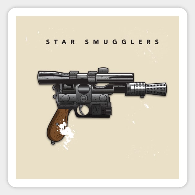 Star Smugglers Sticker by wolfkrusemark